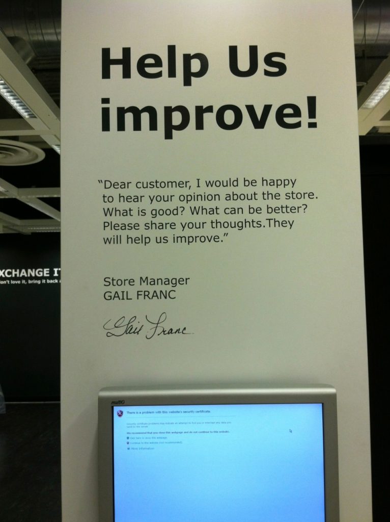 Ikea Customer Survey Kiosk